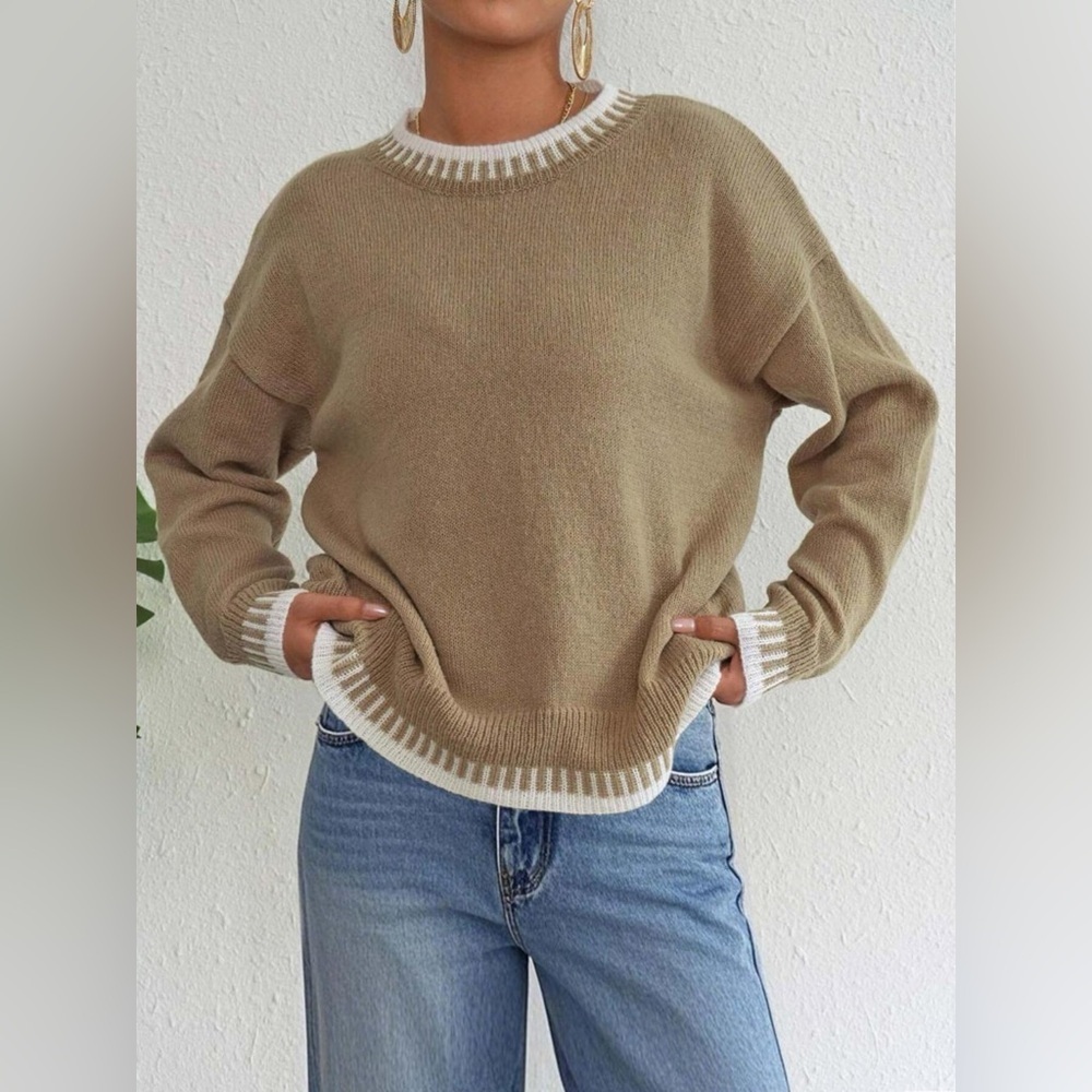 Relaxed Fit Long Sleeve Sweater